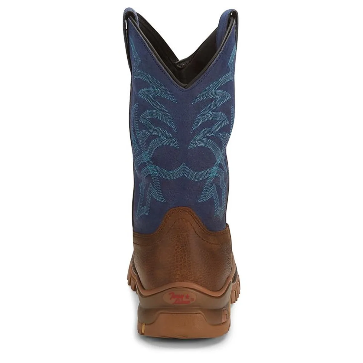 Tony Lama Back Men Footwear Work Pull-On Roustabout 11" Steel Toe Waterproof Work Boot  Color Auburn (#TW5010)