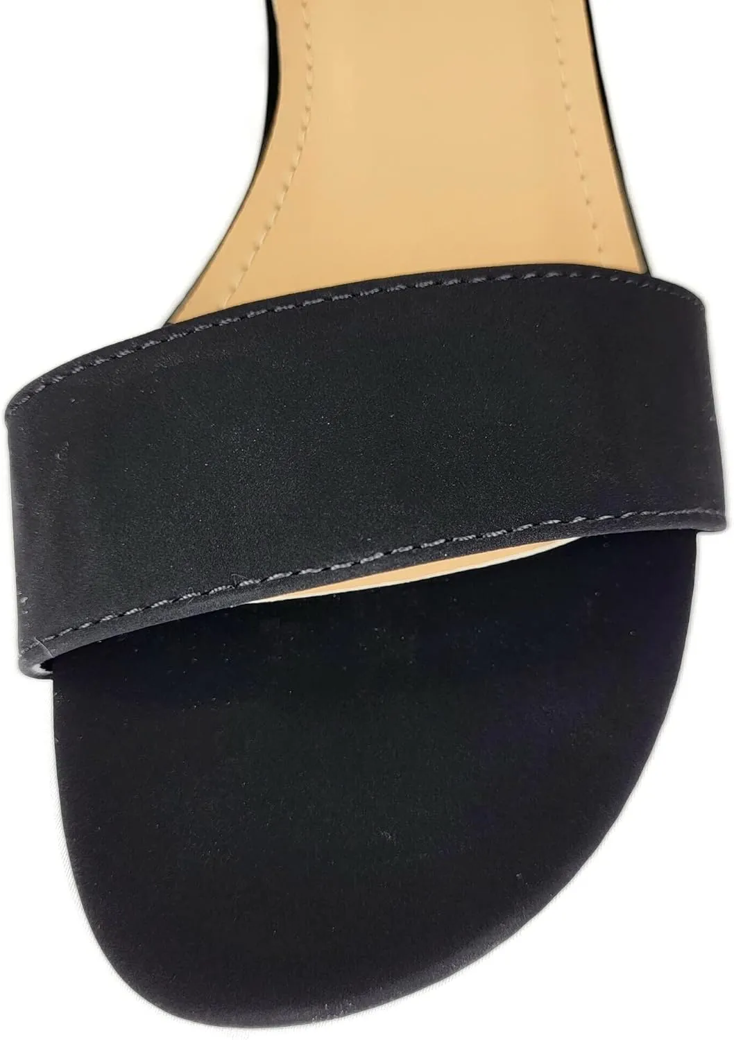 TruFox Open Toe Ankle Strap Low Block Heel Dressy Sandal