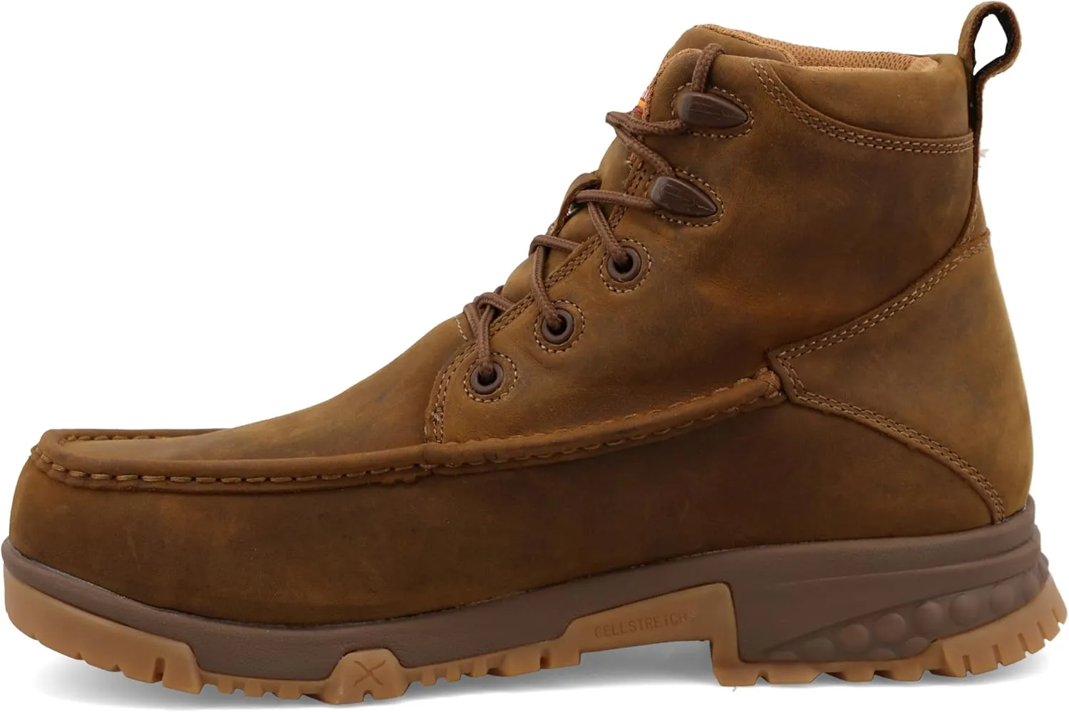 Twisted X Men's 6" Work Boot, Moc Toe Nano Toe with CellStretch