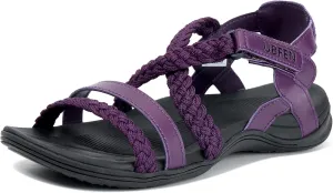 UBFEN Womens Hiking Sandal Sport Sandal Outdoor Comfortable with Adjustable Straps