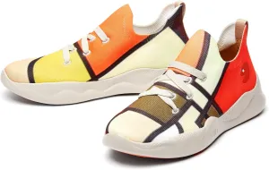 UIN Men's Fashion Sneakers Lightweight Walking Casual Slip Ons Comfortable Art Painted Athletic Travel Shoes Mijas Eye of Exploration