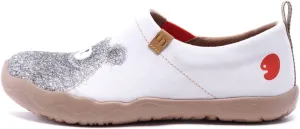 UIN Women's Slip On Sneakers Casual Loafers Knitted Art Painted Comfort Soft Walking Shoes
