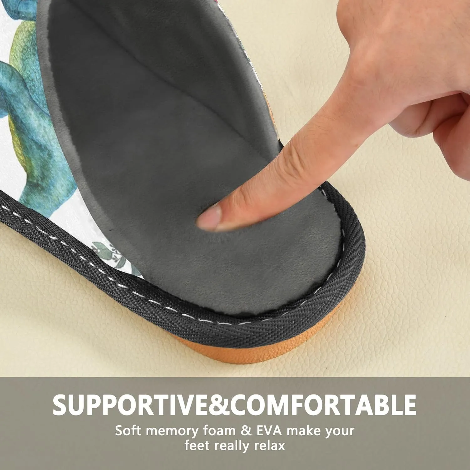 Unisex Fuzzy Foam Slippers Non-Skid Slip-on Soft Warm Sole Fleece Shoes 4-11