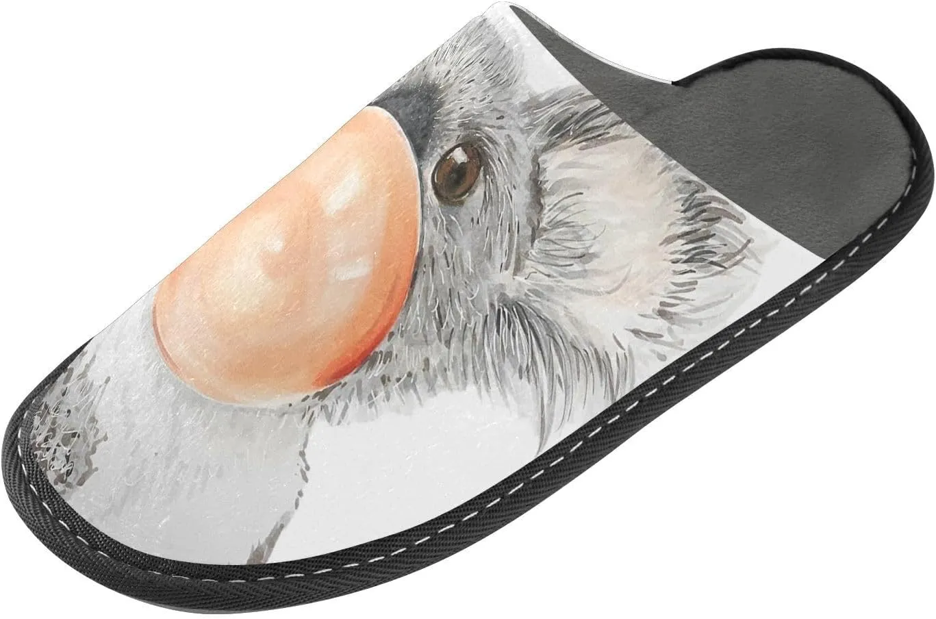 Unisex Fuzzy Foam Slippers Non-Skid Slip-on Soft Warm Sole Fleece Shoes 4-11