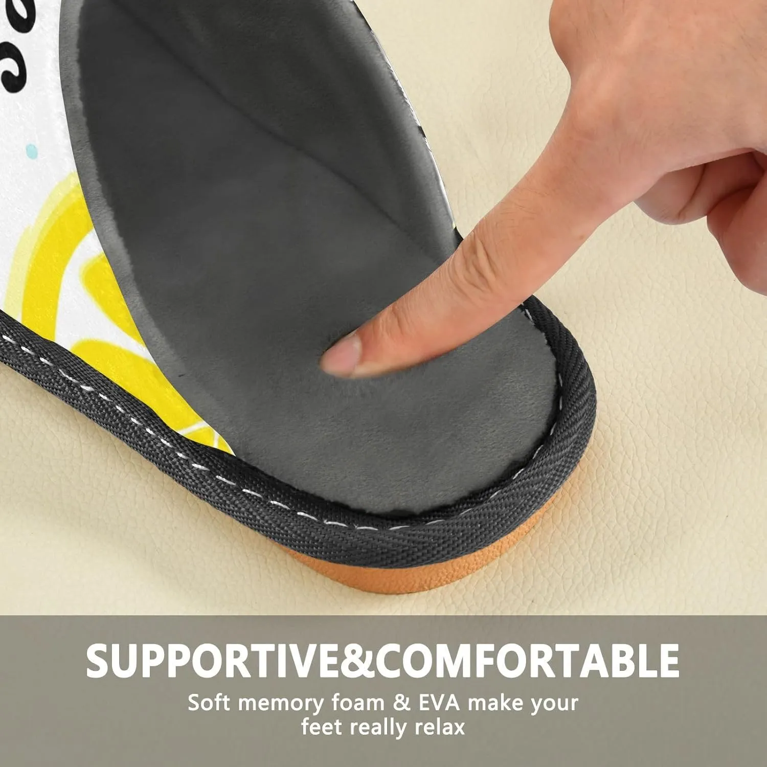 Unisex Fuzzy Foam Slippers Non-Skid Slip-on Soft Warm Sole Fleece Shoes 4-11