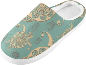 Unisex Memory Foam Slippers Non-Skid Slip-on Soft Warm Sole Fleece Shoes 6-17