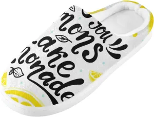 Unisex Memory Foam Slippers Non-Skid Slip-on Soft Warm Sole Fleece Shoes 6-17