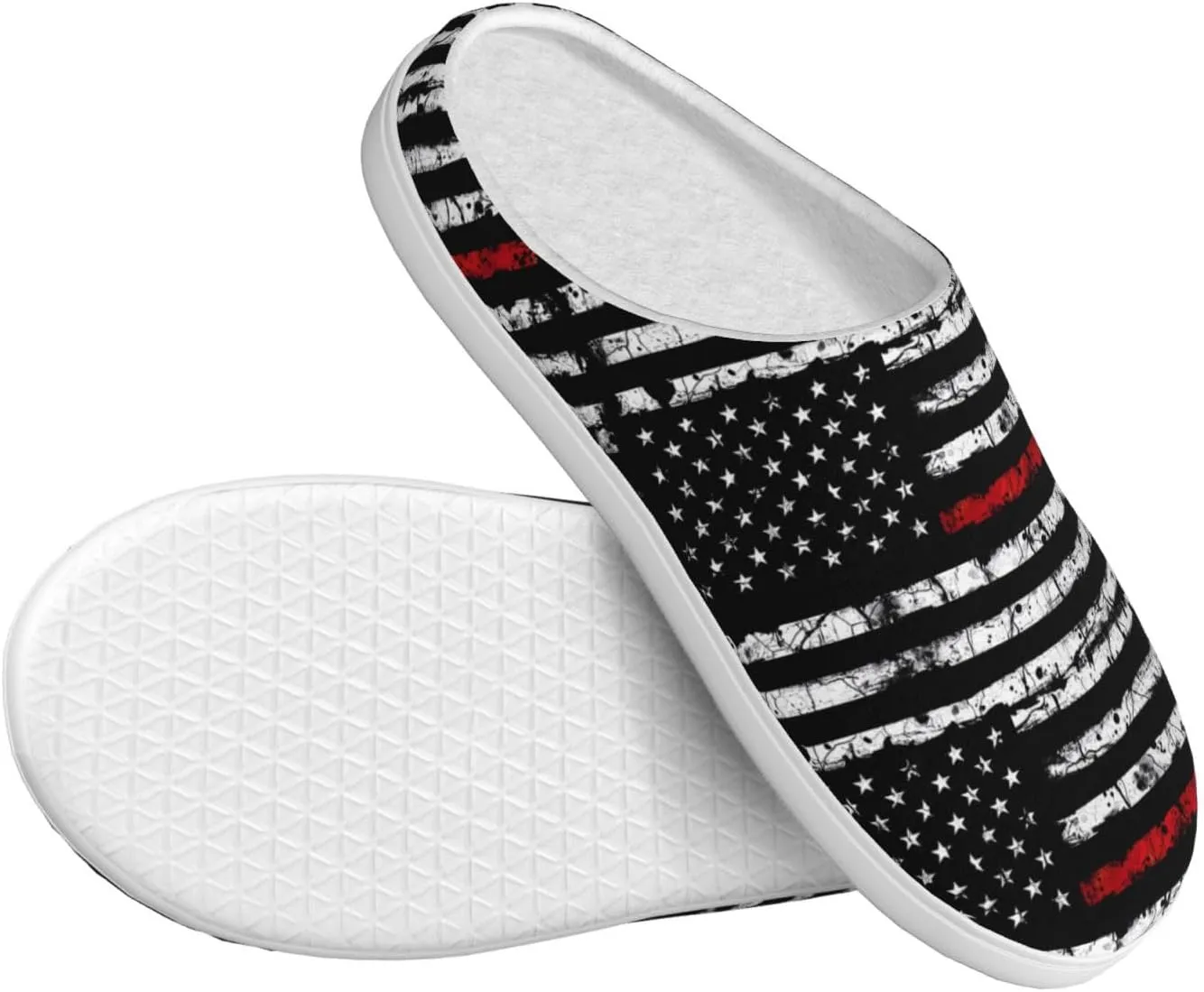 Unisex Slippers Winter Warm Non-Slip Fluffy Slippers Slip-On Plush Slippers House Slippers For Women Men Shoes Gifts