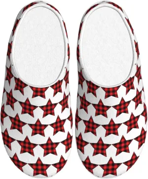 Unisex Warm Slippers Non-Slip Winter Fluffy Slippers Slip-On Plush Slippers Bedroom Slippers House Shoes For Men Women