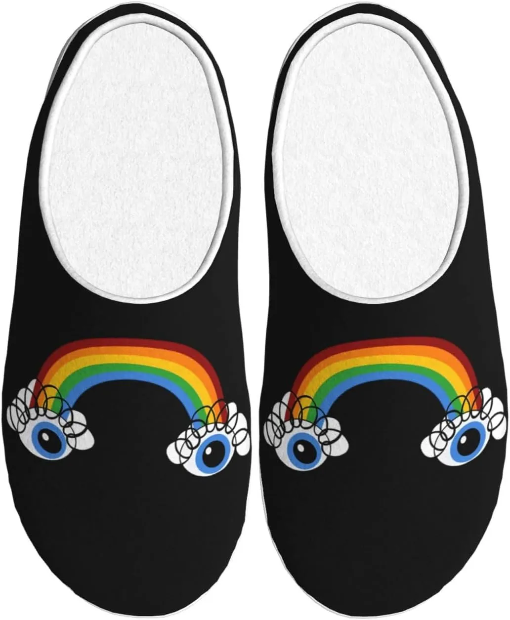 Unisex Warm Slippers Non-Slip Winter Fluffy Slippers Slip-On Plush Slippers Bedroom Slippers House Shoes For Men Women