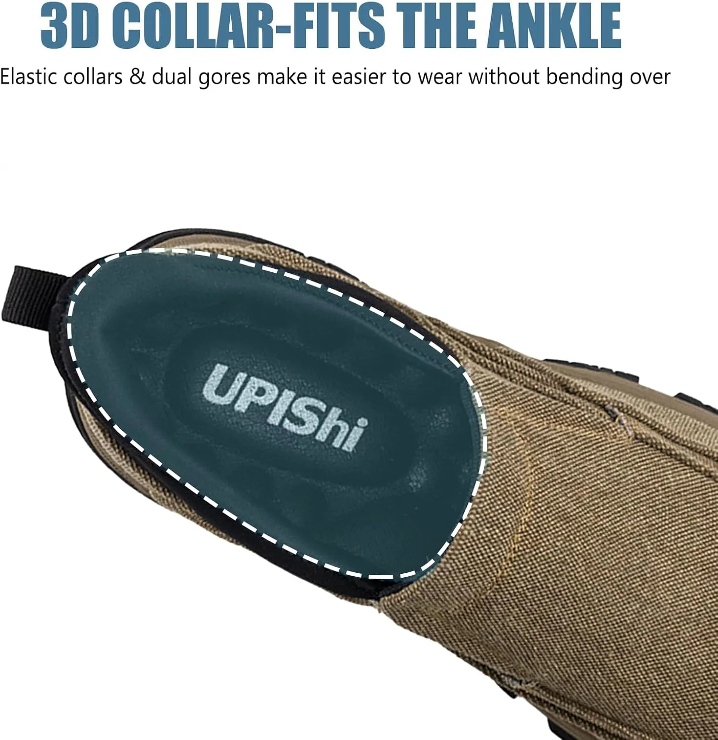 UPIShi Men's Hands Free Slip On Walking Loafer Slip-ins Casual Canvas Lightweight Indoor Outdoor Cushioning Shoes