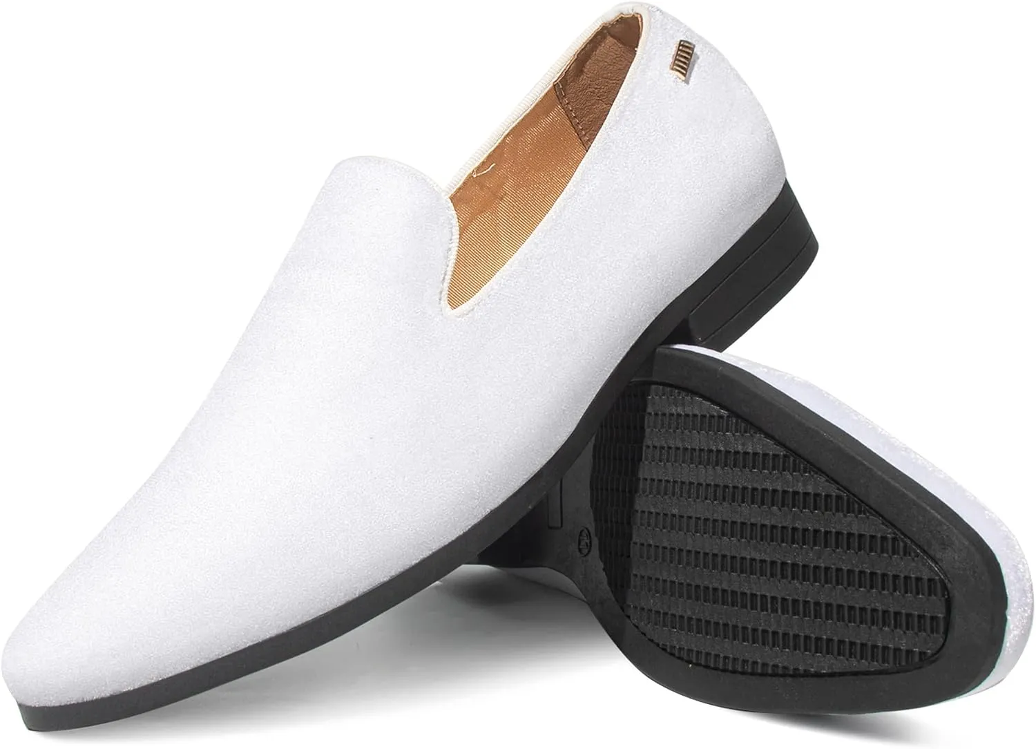 UUBARIS Mens Velvet Loafers Slip-on Dress Shoes Fashion Style Driving Shoes Classic Tuxedo Shoes Casual Oxford Shoes
