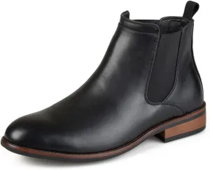Vance Co. Men's Landon Tru Comfort Foam Pull-on Round Toe Chelsea Boot - Black, Size: 10