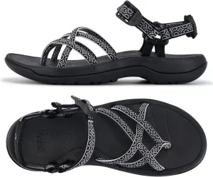 Viakix Women's Walking Sandals – Premium Comfortable Sport Sandals for Outdoors, Travel, Hiking, Beach & Everyday Wear