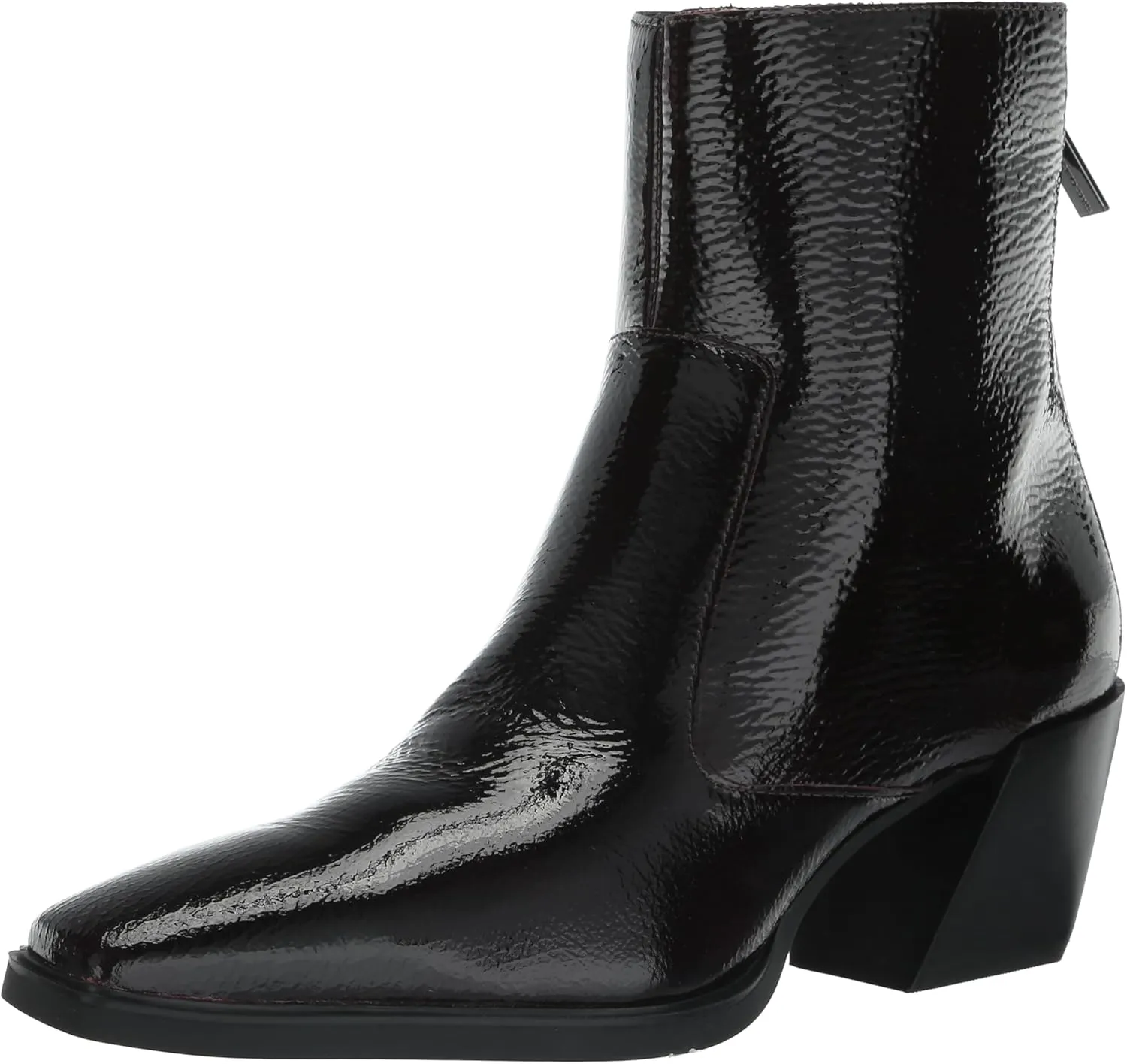 Vince Camuto Women's Viltana Stacked Heel Bootie Mid Calf Boot, Petit Sirah, 8.5