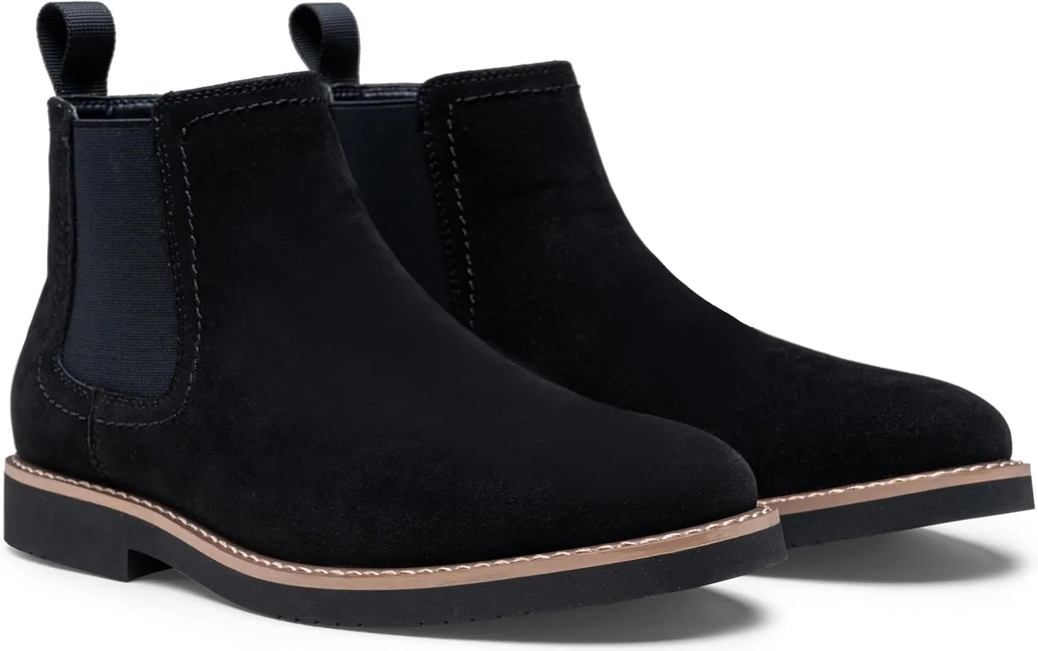 Vostey Chelsea Boots Men Casual Dress Boots Black Ankle Classic Slip on Boots for Men