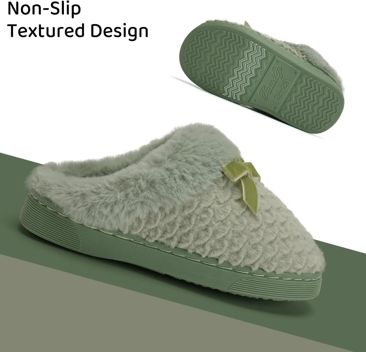 WateLves Girls Slippers Kids Slip On Winter House Shoes Anti-Slip Soft Coral Fleece Slipper for Indoor & Outdoor