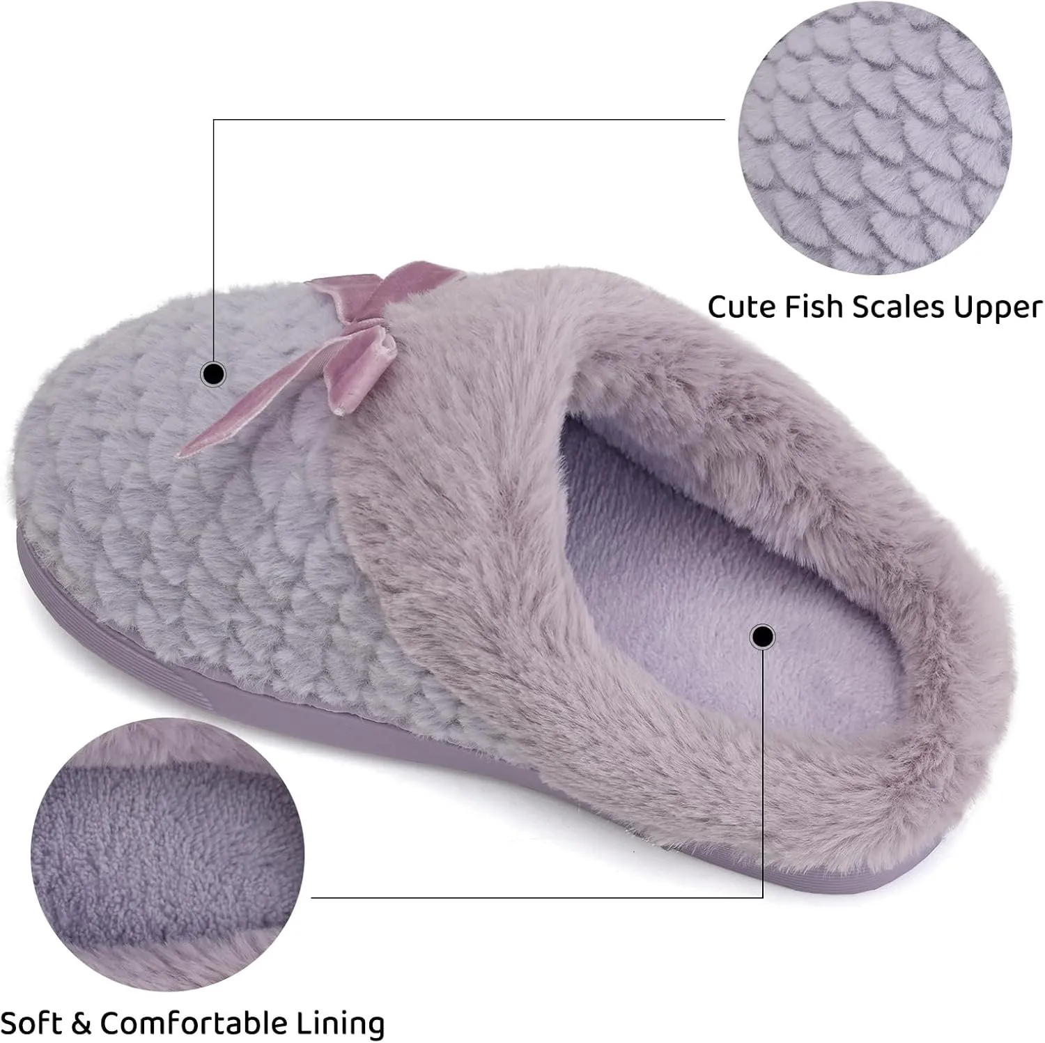 WateLves Girls Slippers Kids Slip On Winter House Shoes Anti-Slip Soft Coral Fleece Slipper for Indoor & Outdoor