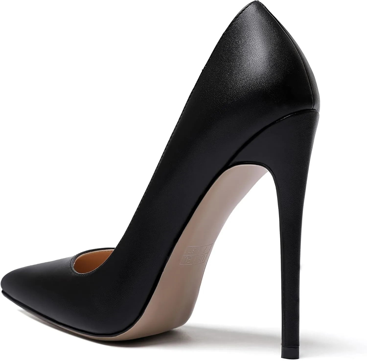 WAYDERNS Women's Evening Pointed Toe Matte Slip On Dress Stiletto High Heel Pumps Shoes 4.7 Inch