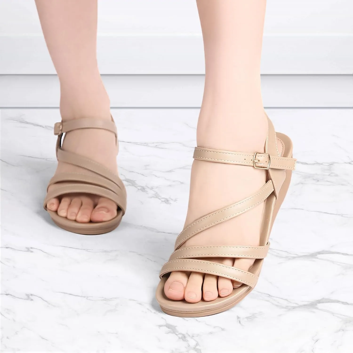 Wedge Sandals for Women Dressy - Summer Comfortable Platform Womens Sandal