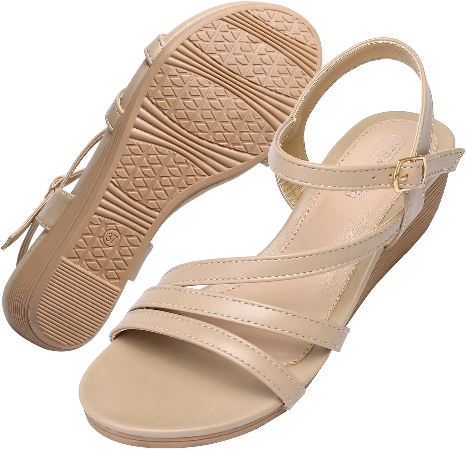 Wedge Sandals for Women Dressy - Summer Comfortable Platform Womens Sandal