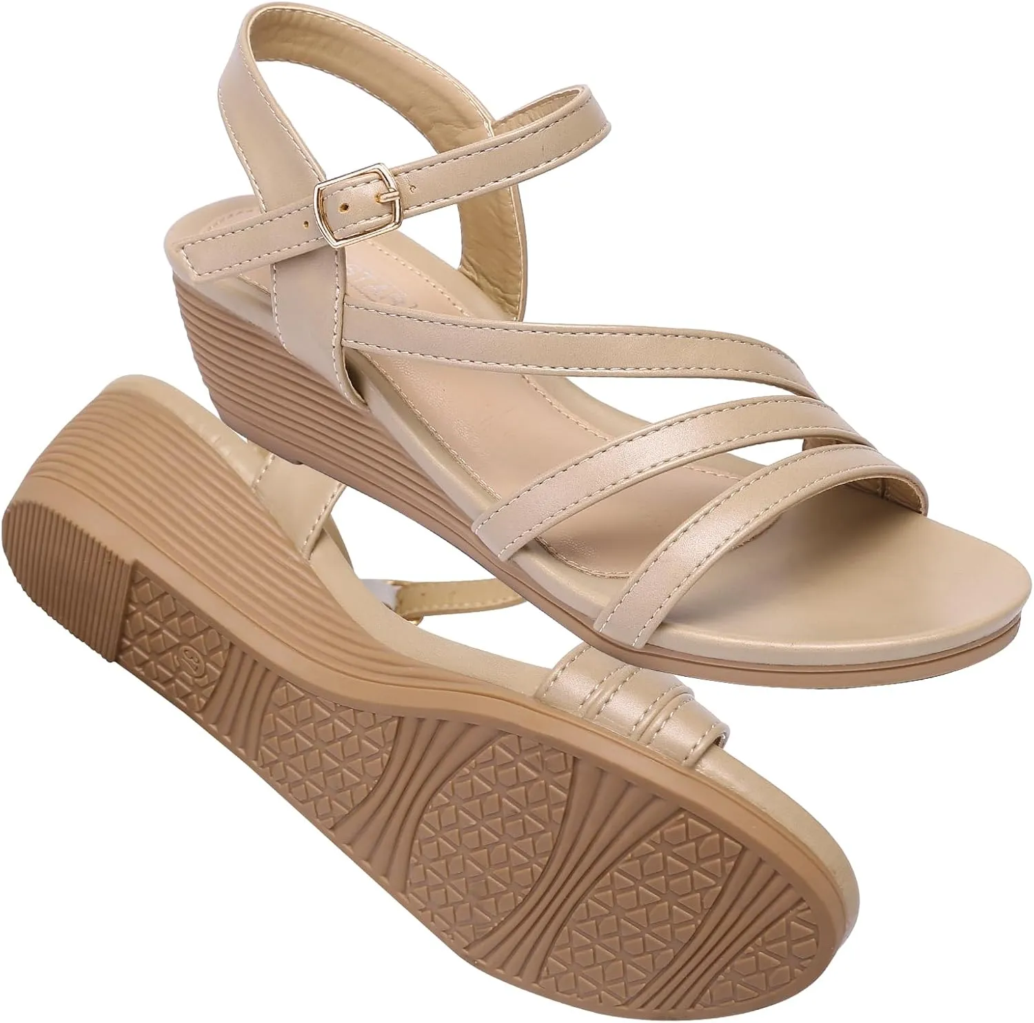 Wedge Sandals for Women Dressy - Summer Comfortable Platform Womens Sandal