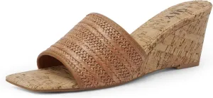 Wedge Sandals for Women Open Toe Wedge Heels for Women Square Toe Wedge Mules