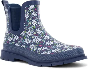 Western Chief Women's Waterproof Chelsea Ankle Rain Boot with Elastic Gore and Rubber Lug Outsole – Stylish and Functional for Rainy Days