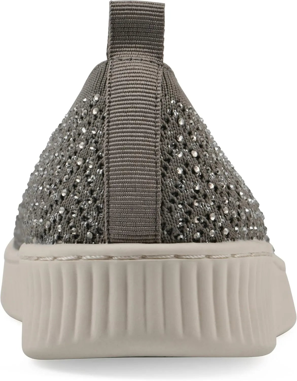 WHITE MOUNTAIN Women's Digs Sparkling Woven Knit Slip-On Flat