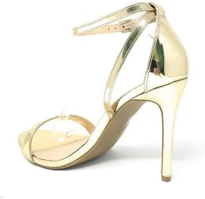 Wild Diva Women's Tampa-07 Round Toe Ankle Strap Stiletto High Heel Sandals