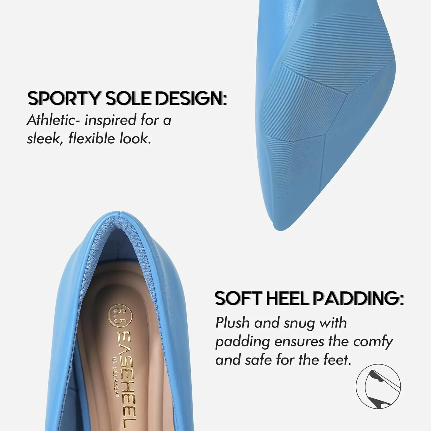 Women Comfortable Pumps Dress Shoes Running Heel Work Heels