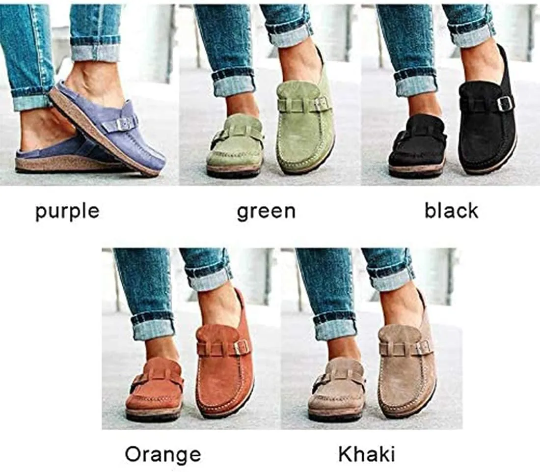 Women's & Men's Green Suede Casual Loafer Sandals Size EU 43
