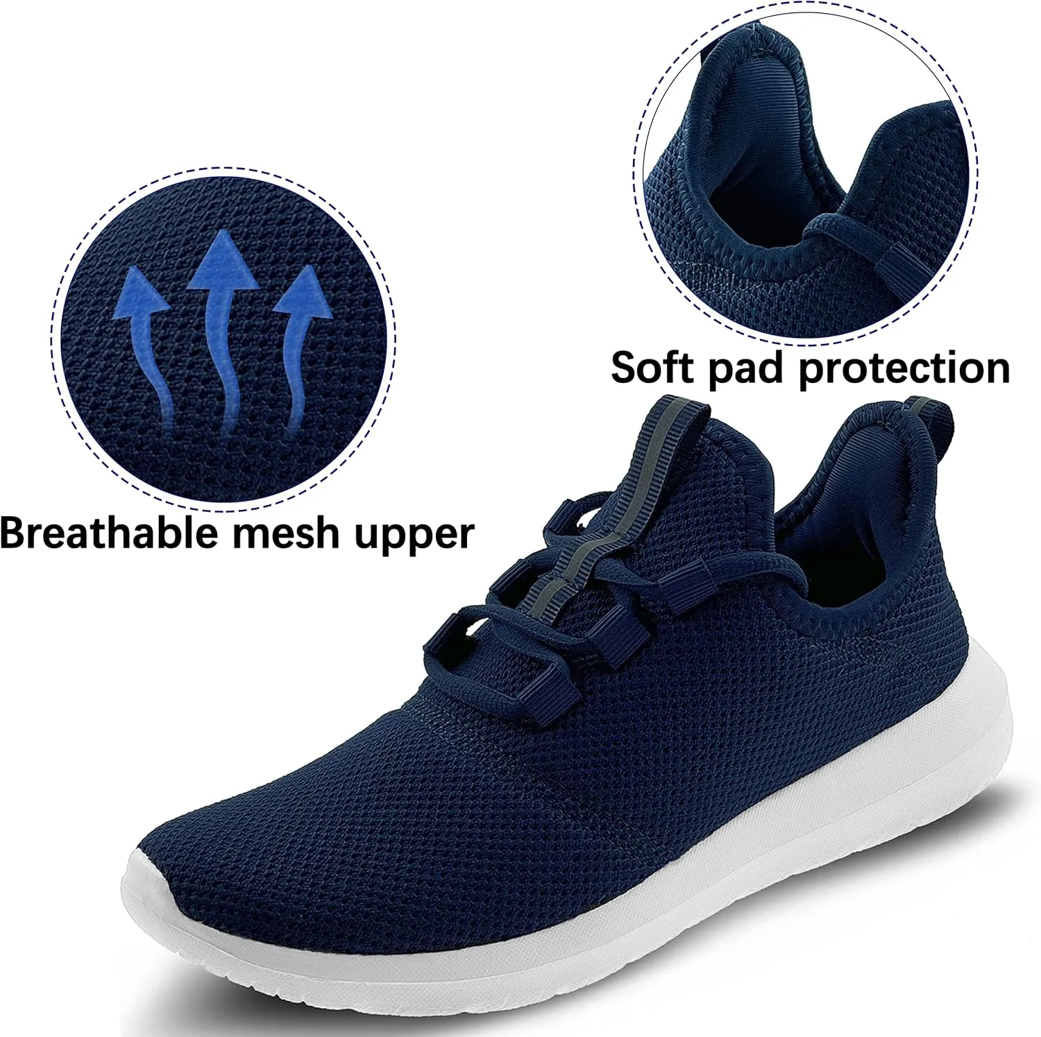 Women's Athletic Breathable Walking Tennis Running Shoes Slip on Casual Fashion Sneakers