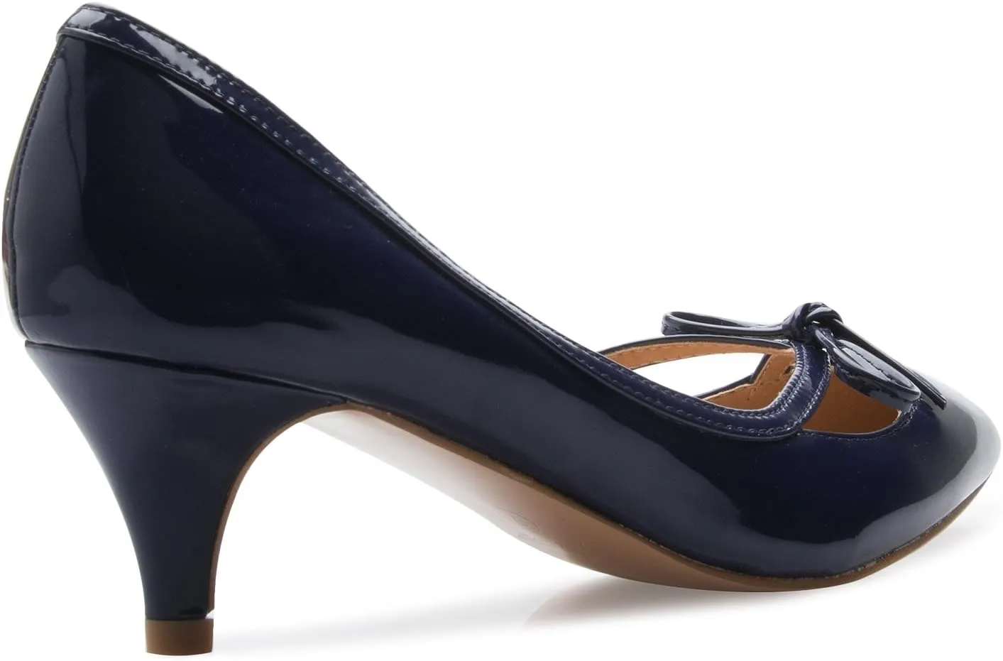 Women¡¯s Classic Closed Toe D'Orsay Bow Kitten Heel Pump | Dress, Work, Party Mid Heeled Pumps
