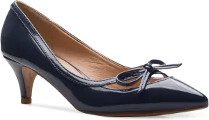 Women¡¯s Classic Closed Toe D'Orsay Bow Kitten Heel Pump | Dress, Work, Party Mid Heeled Pumps