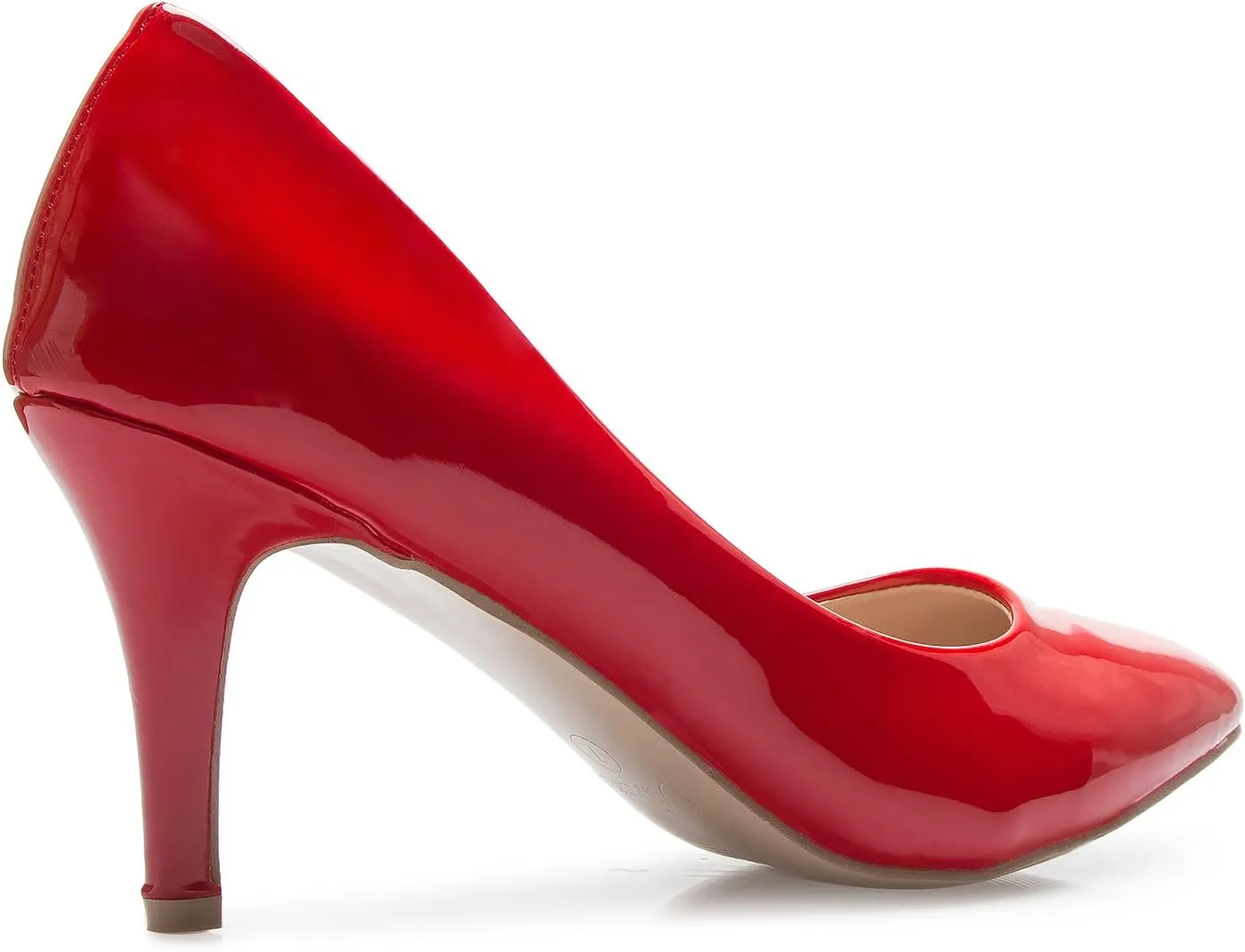 Women's Classic D'Orsay Closed Toe Mid Stiletto Heel Pump | Dress, Work, Party Low Heeled Pumps | high Casual Comfortable Sale