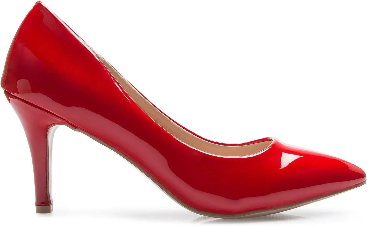Women's Classic D'Orsay Closed Toe Mid Stiletto Heel Pump | Dress, Work, Party Low Heeled Pumps | high Casual Comfortable Sale