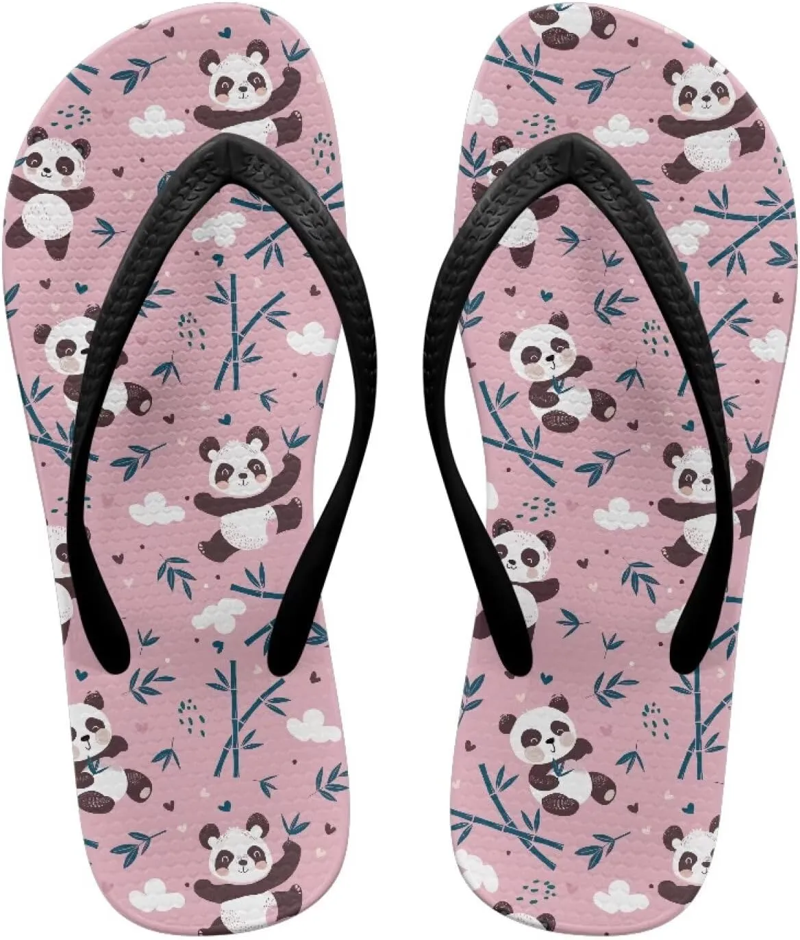 Womens Flip Flops Pillow Soft Shower Shoes with Orthotic Rubber Soles Summer Beach Shoes Cushion Footbed Footwear