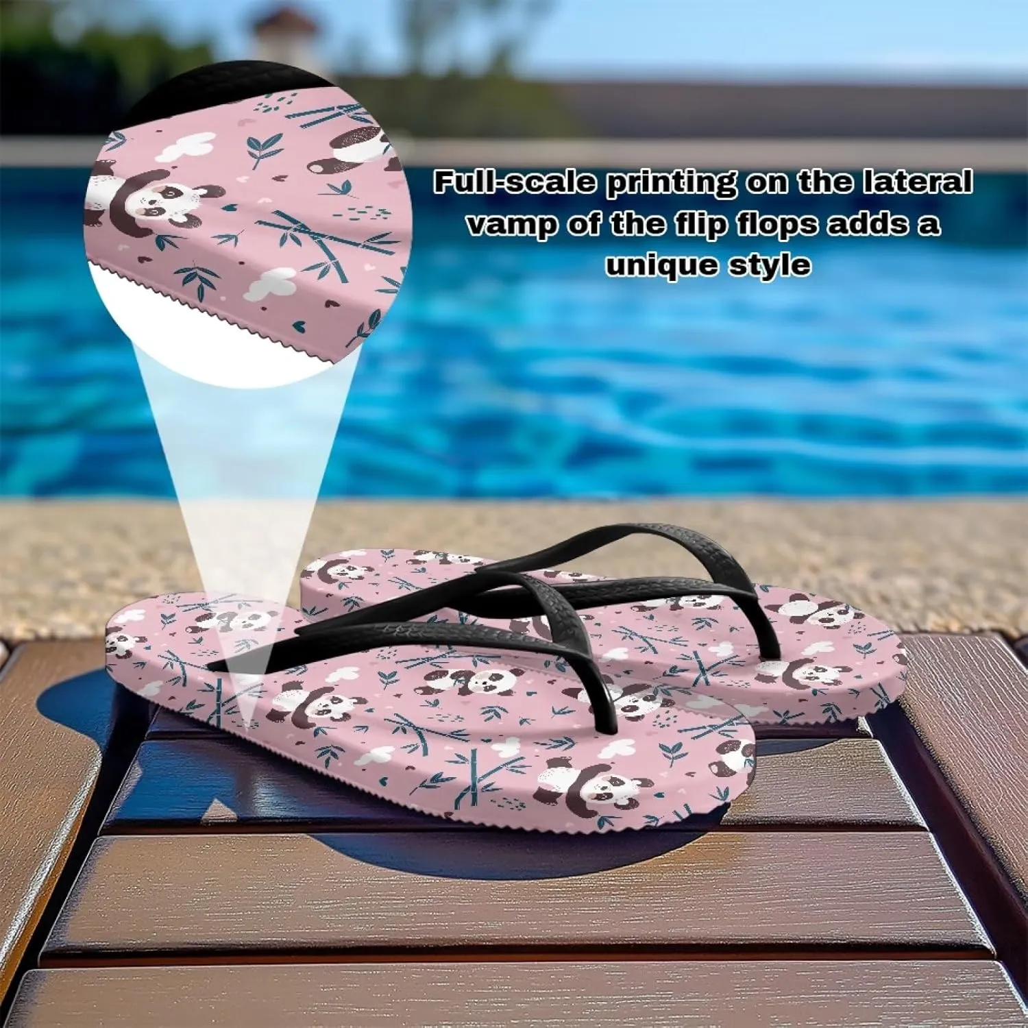 Womens Flip Flops Pillow Soft Shower Shoes with Orthotic Rubber Soles Summer Beach Shoes Cushion Footbed Footwear
