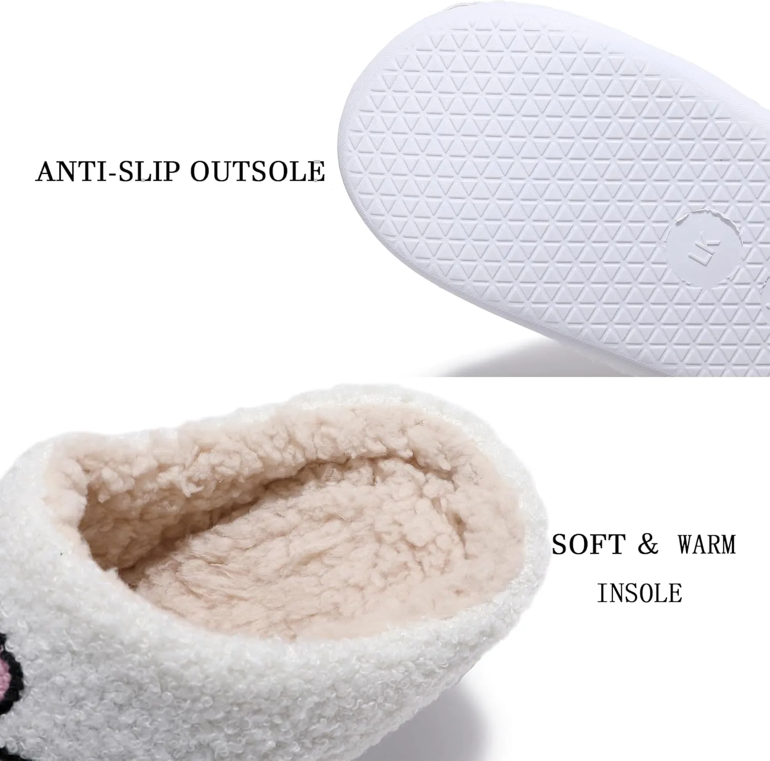 Womens House Slippers Soft Plush Lightweight Slip-On Slippers for Indoor Home