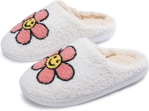 Womens House Slippers Soft Plush Lightweight Slip-On Slippers for Indoor Home
