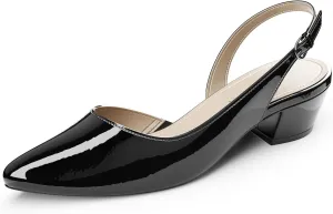 Women's Low Heel Slingback Pumps