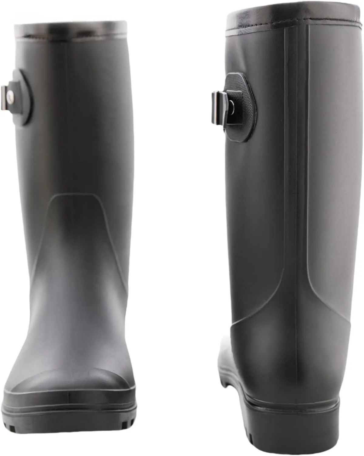 Women's Mid Calf Rain Boots Waterproof Fashion Garden Shoes Anti-slipping Rainboots For Women Comfortable Insole Light Rain Shoes
