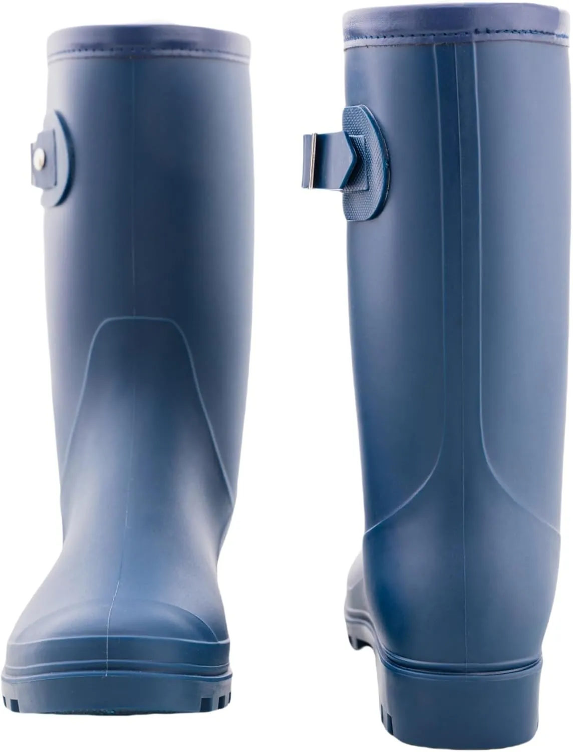 Women's Mid Calf Rain Boots Waterproof Fashion Garden Shoes Anti-slipping Rainboots For Women Comfortable Insole Light Rain Shoes