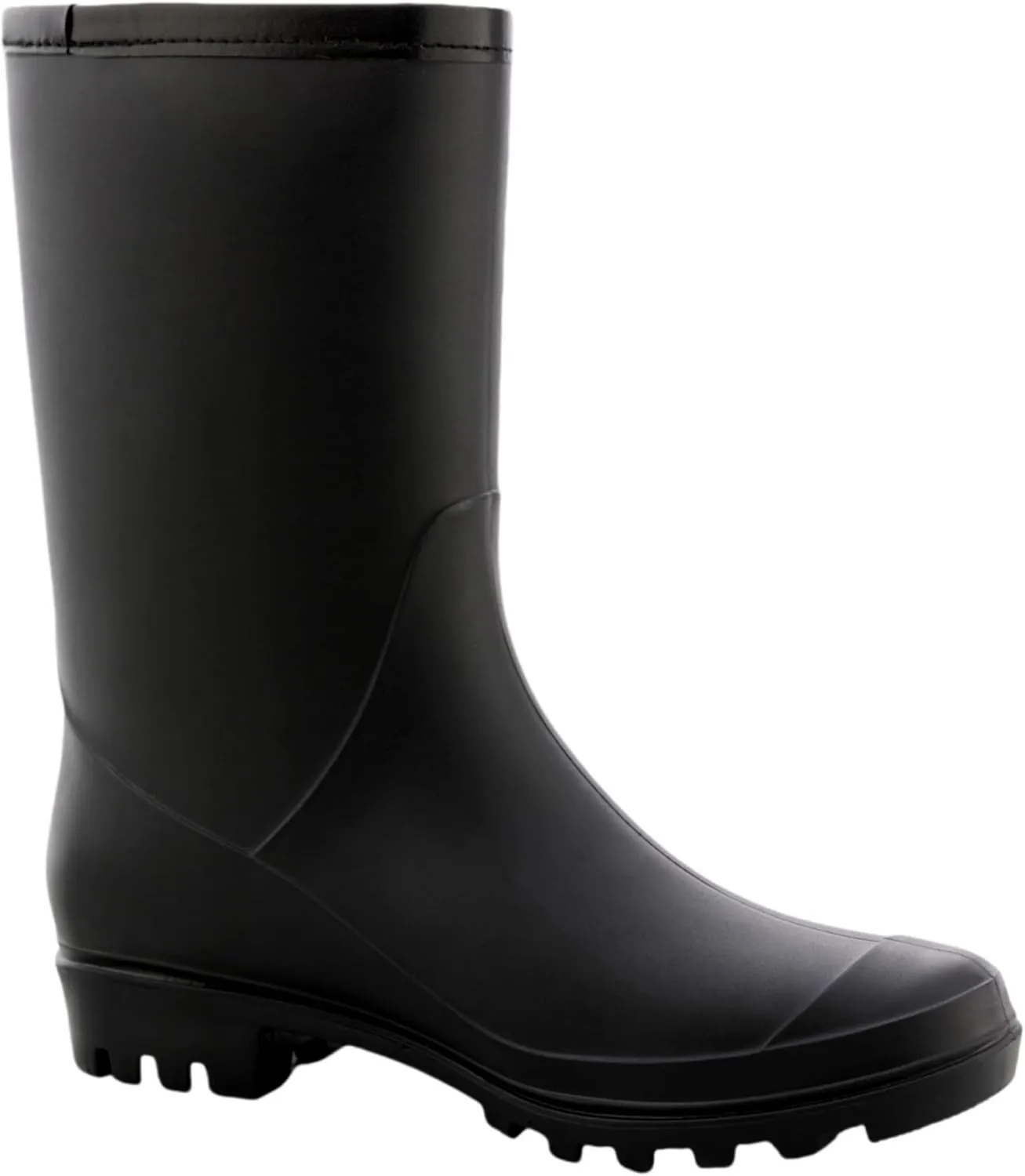 Women's Mid Calf Rain Boots Waterproof Fashion Garden Shoes Anti-slipping Rainboots For Women Comfortable Insole Light Rain Shoes