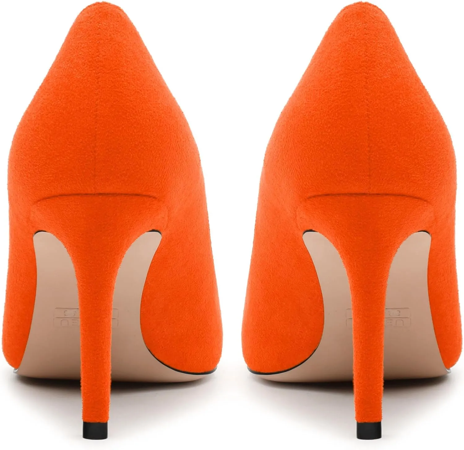 Womens Pumps Pointed Toe Stiletto High Heels Fashion Solid Suede Slip On Shoes for Women