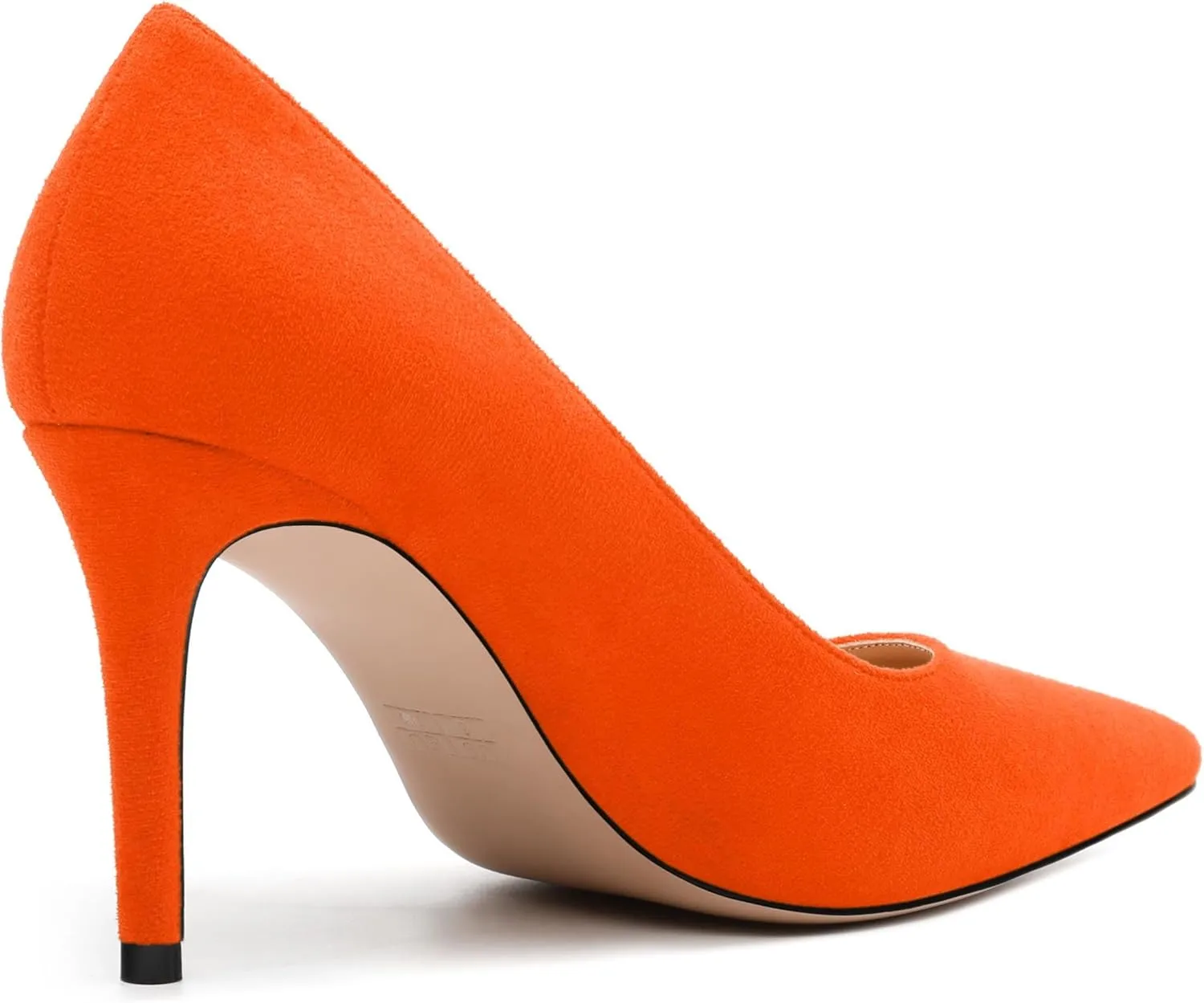 Womens Pumps Pointed Toe Stiletto High Heels Fashion Solid Suede Slip On Shoes for Women