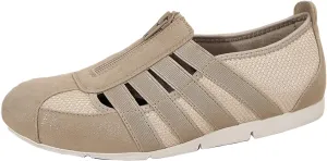 Women's Slip-On Loafers for Gyming Breathable Walking Shoes Lightweight Casual Sneaker with Zipper