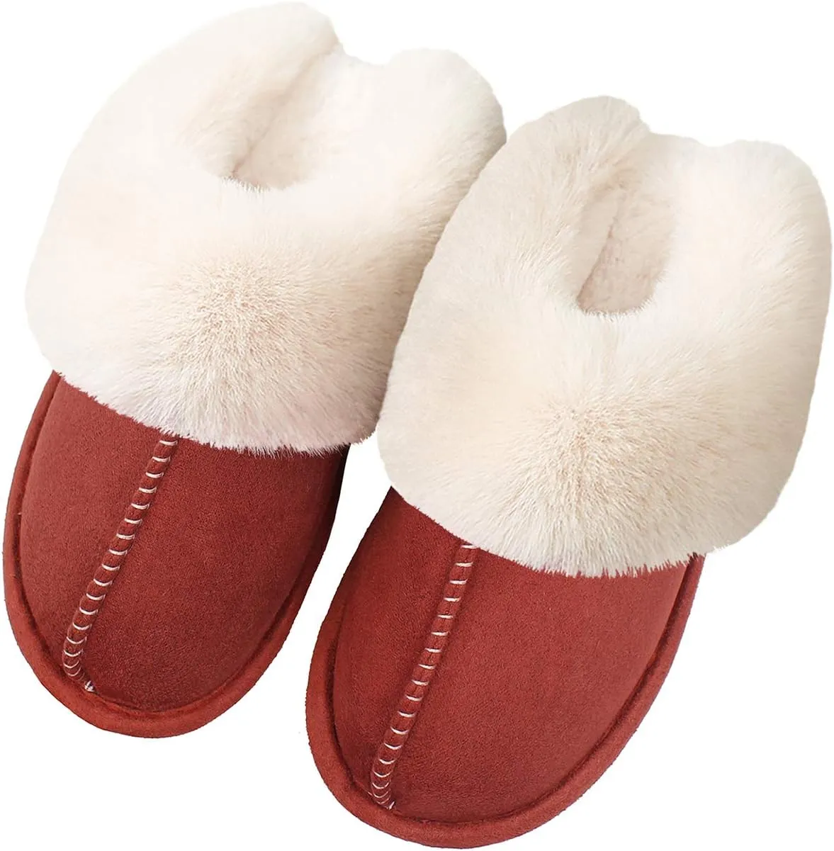 Women's Slippers Soft Plush Winter Warm House Shoes Slip on Memory Foam Fluffy Fur Slippers