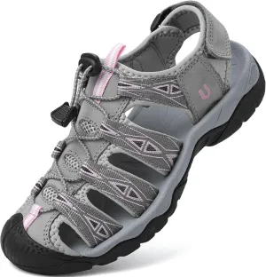 Women's Sport Hiking Sandals Closed Toe Summer Outdoor Athletic Walking Sandal Adventure Lightweight Comfortable Beach Sandals Water Shoes